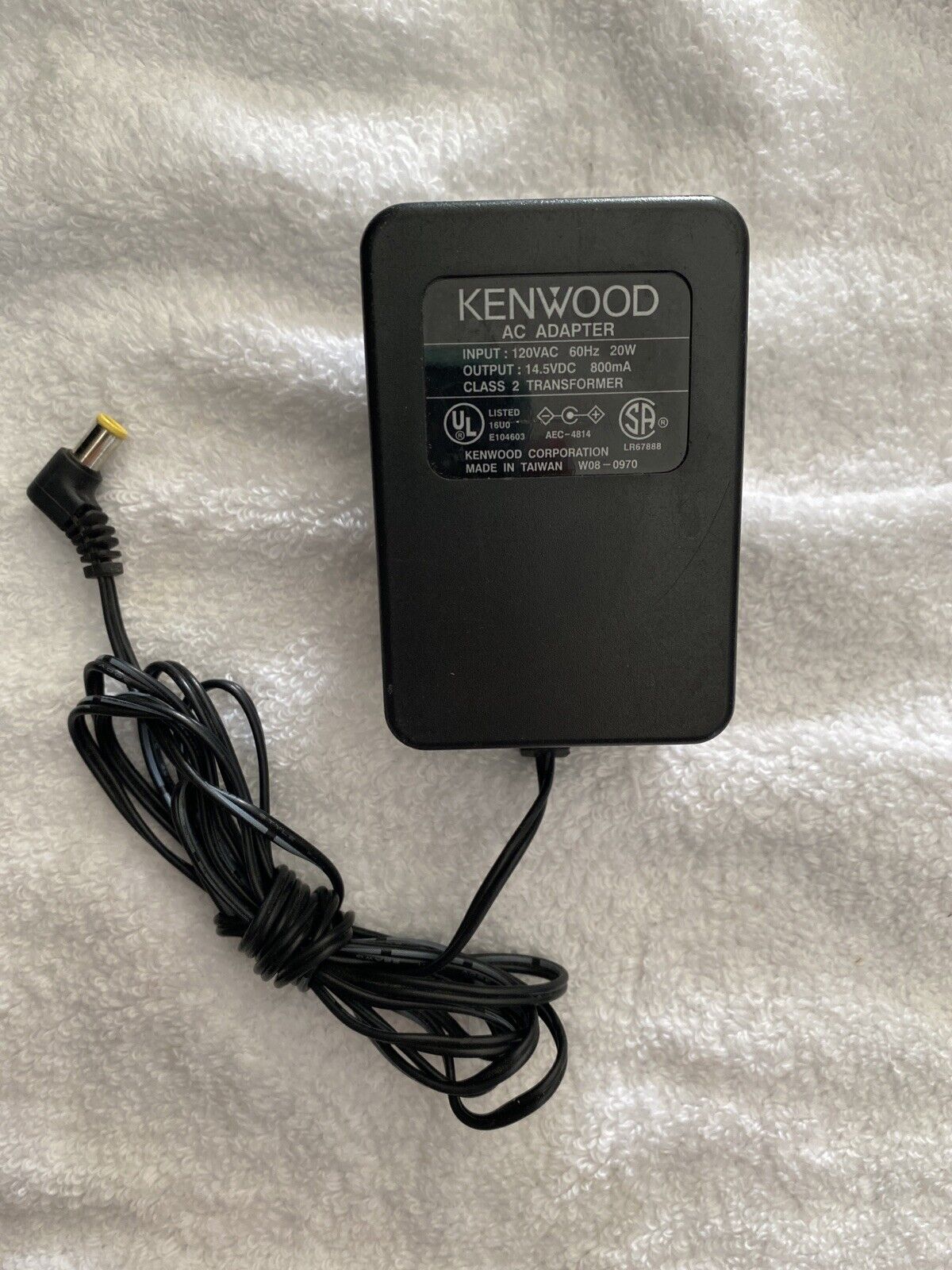 *Brand NEW* Kenwood W08-0940 120 VAC 20W AC DC ADAPTE POWER SUPPLY